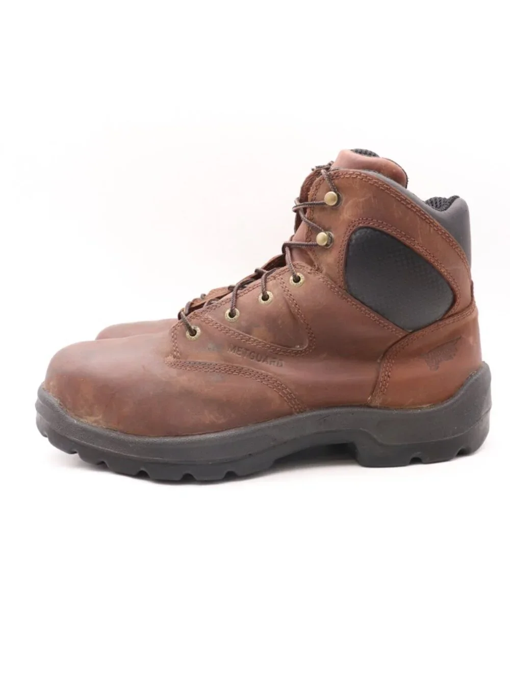 Red Wing Flexbond Work Boots 4421 Men’s 11.5 Brown Leather Metguard